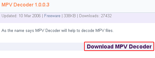 Download MPV Decoder