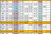 미리보기 그림 - 광주송정역 열차 시간표 (KTX, SRT, ITX-새마을, 무궁화호, S-train) (2023.3~2023.8)