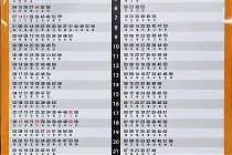 미리보기 그림 - 수인분당선 왕십리역 지하철 시간표 (청량리, 죽전, 수원, 인천 방면) (2022.12.5)
