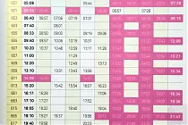 미리보기 그림 - SRT 호남선 열차 시간표 (2022.10~2023.2)